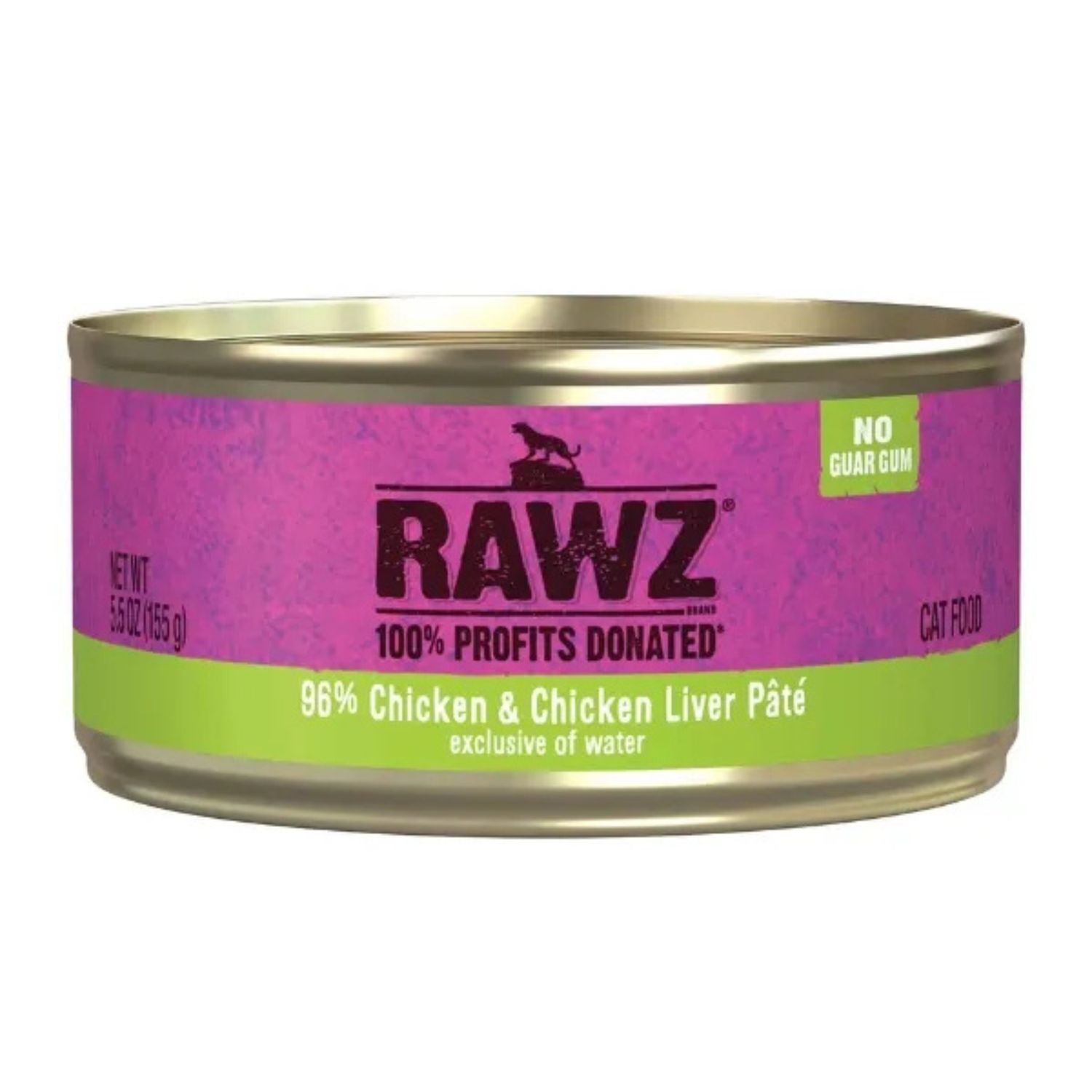 Rawz / Cat, Grain Free 96% Chicken &amp; Chicken Liver, 3 oz