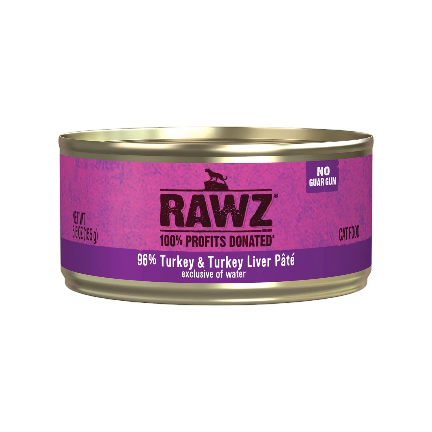 Rawz / Cat, Grain Free 96% Turkey &amp; Turkey Liver