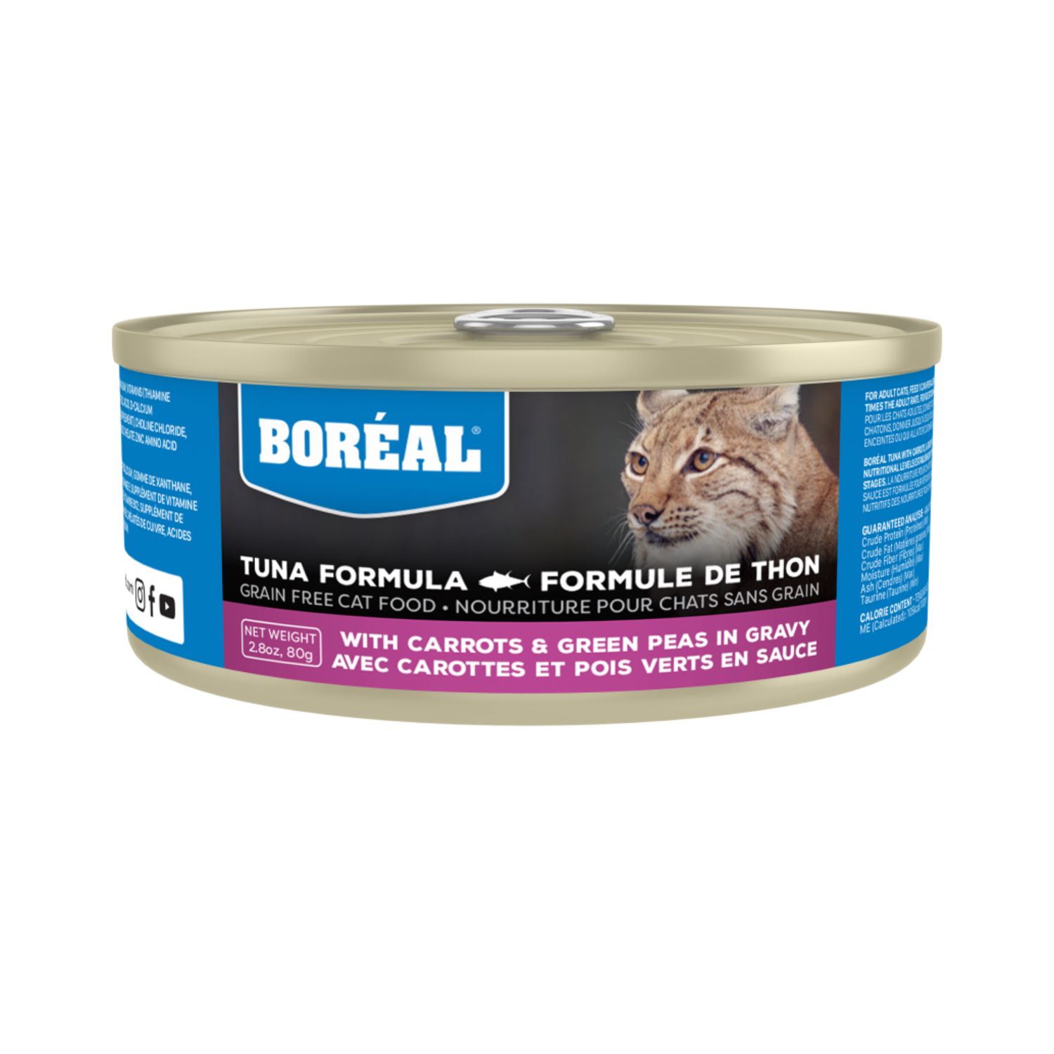 Boréal Chat / Conserve Thon Rouge, Carotte et Pois