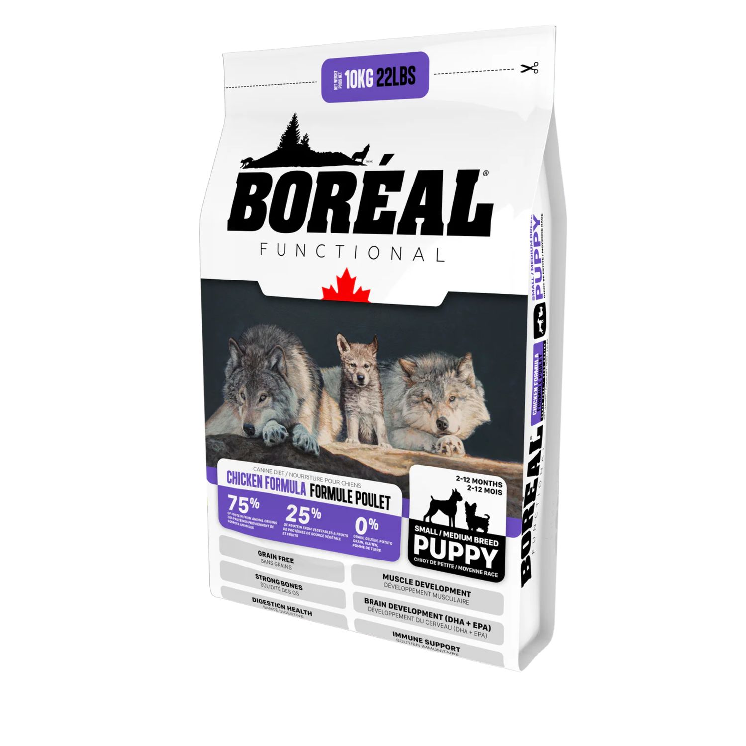 Boréal Chien /  Functionnal Poulet, petite et moyenne race chiot, 10kg