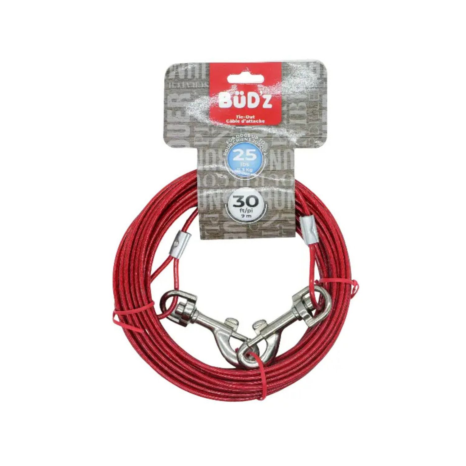 Bud'z / Cable attache 30',  jusqu'à 25lbs