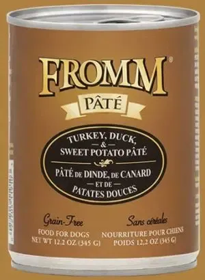Fromm Chien / Conserve (SG) Dinde Canard, Patates Douces 12oz