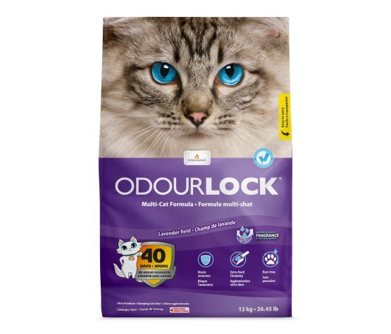 Intersand / Litière agglomérante Odour Lock lavande, 12kg