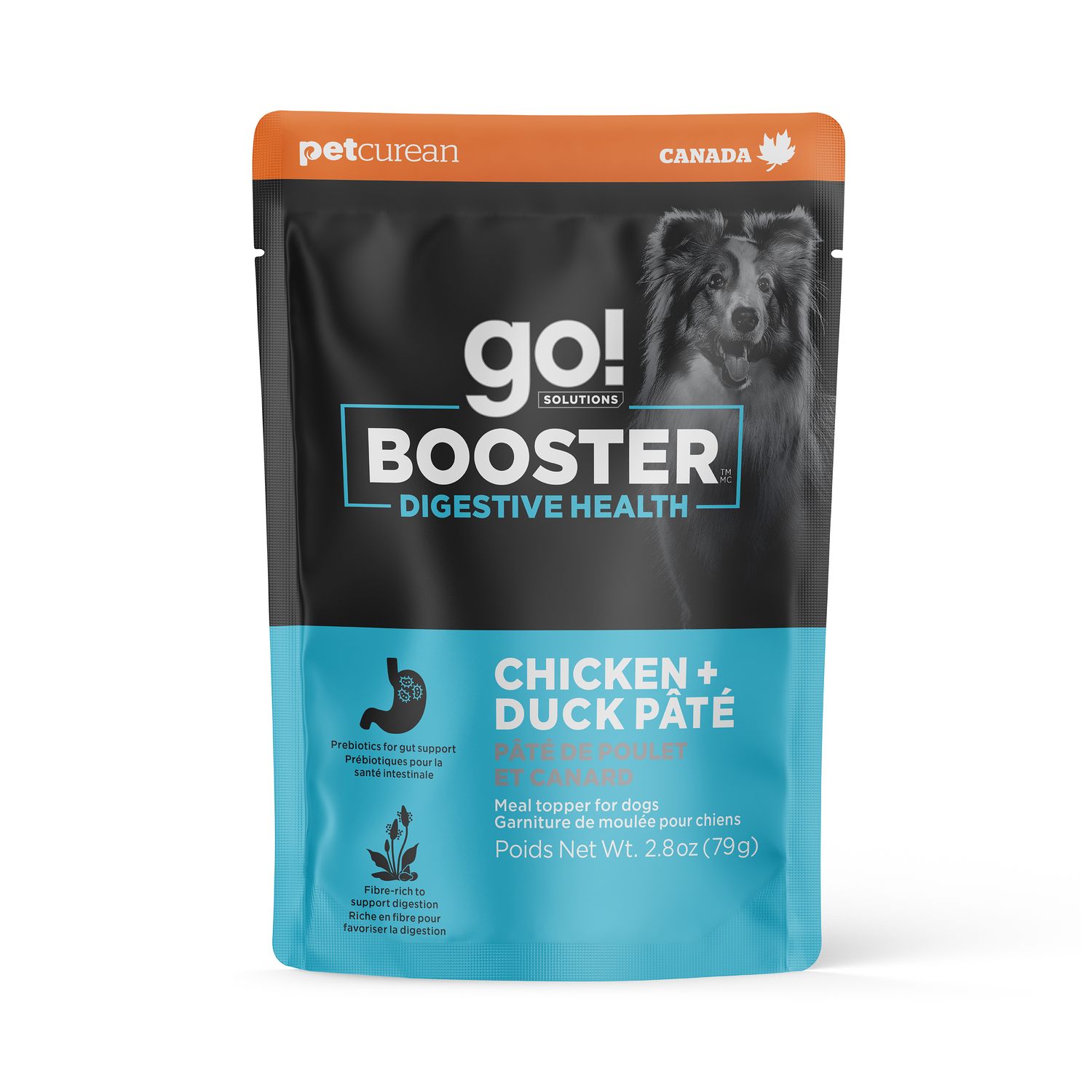 Go! Solutions Booster Santé digestive Ragoût au poulet et à canard pour les chiens, 2.8oz