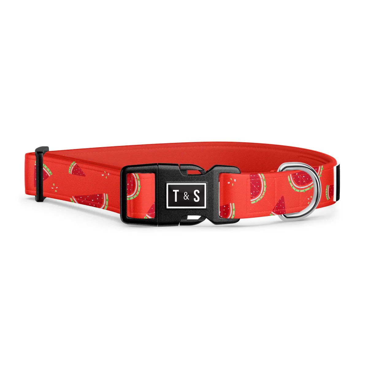 Tella &amp; Stella / Collier chien, Pastèque, Size: Grand