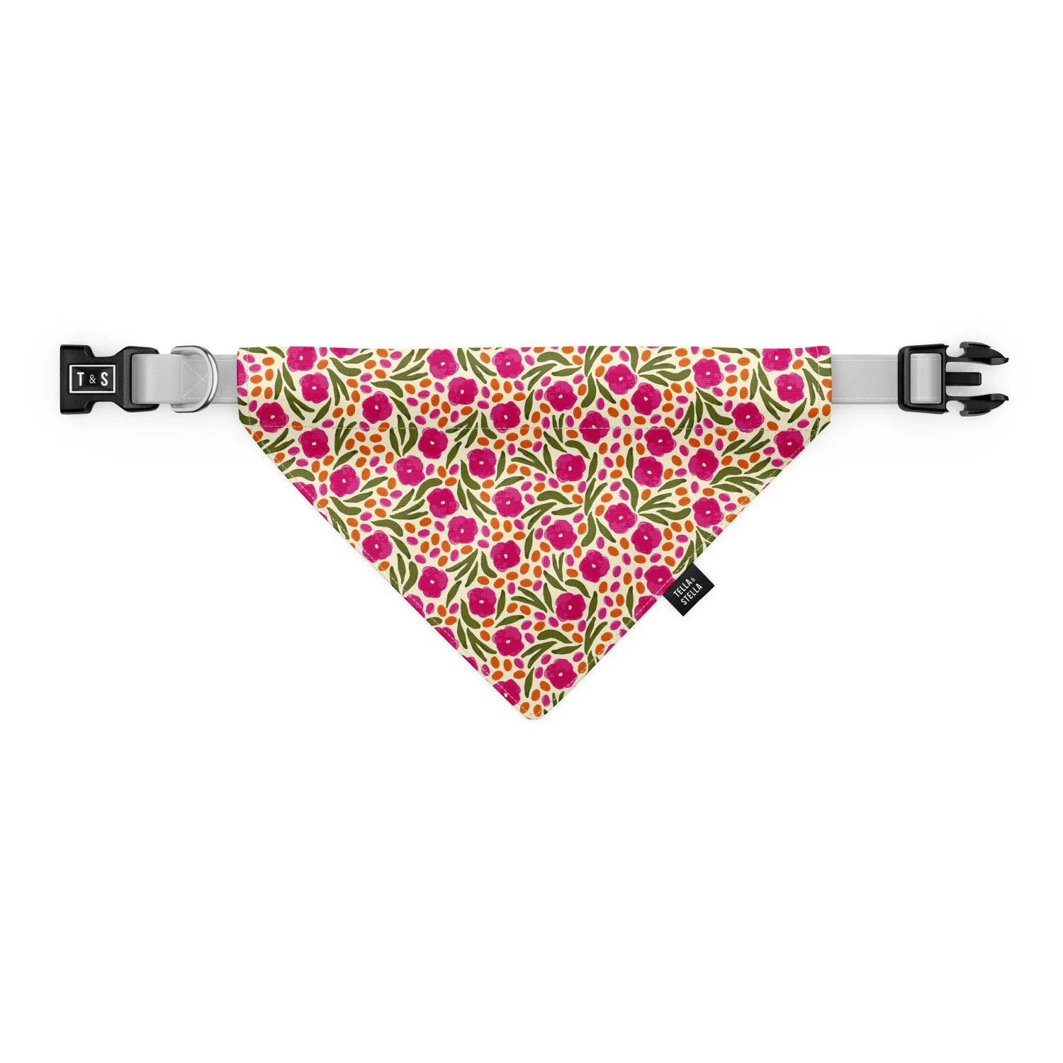 Tella &amp; Stella / Chien foulard, Fleurs londoniennes, Size: Grand