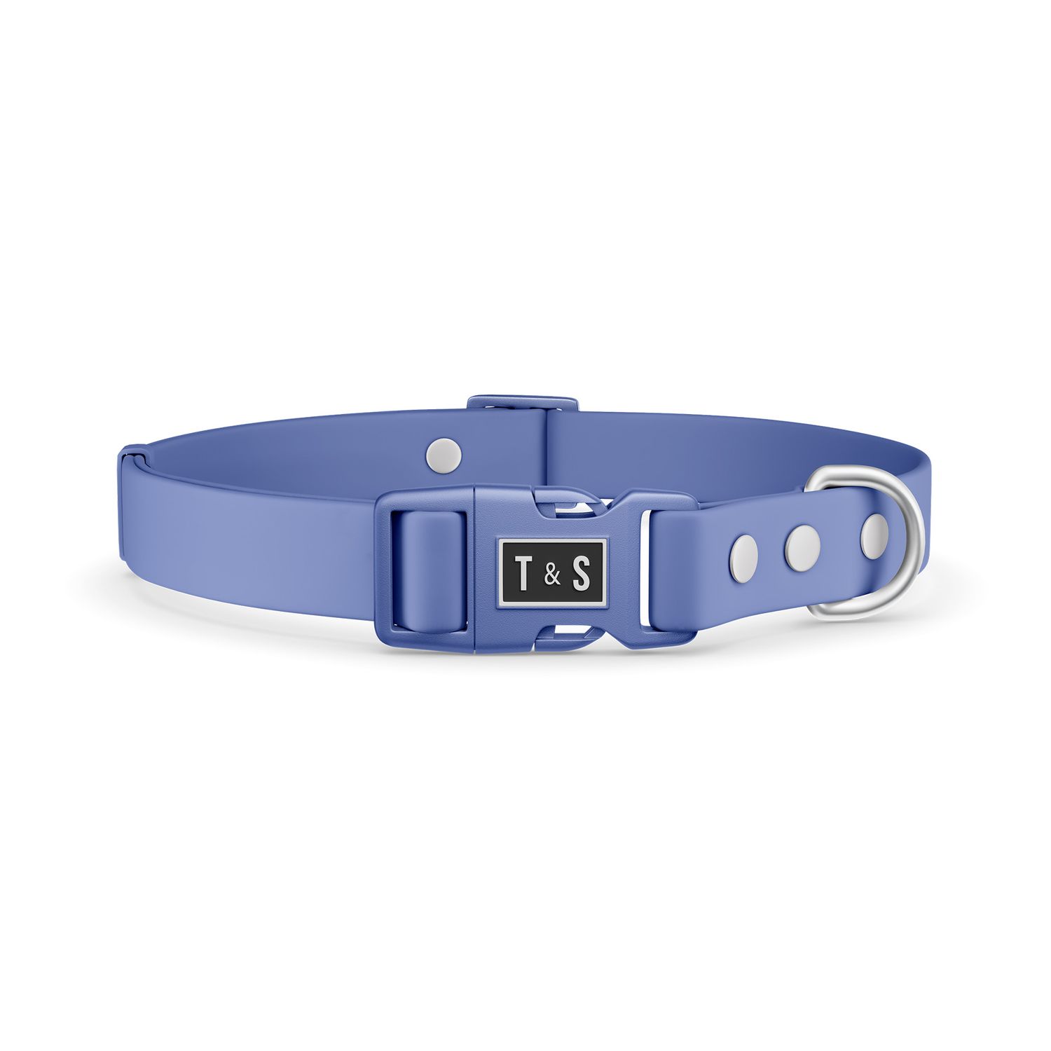 Tella &amp; Stella / Collier chien 100% imperméable, bleu hydrangea, Size: Grand