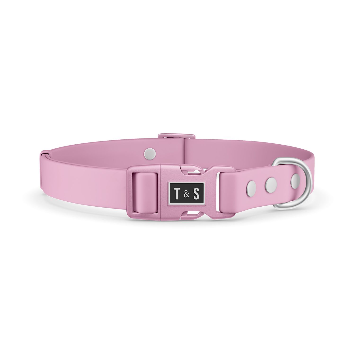 Tella &amp; Stella / Collier chien 100% imperméable, Rose, Size: Grand