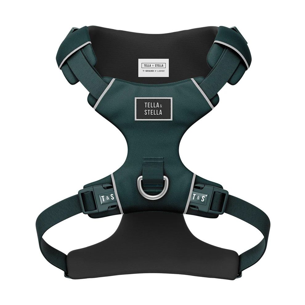 Tella &amp; Stella / Chien harnais, Vert forêt, Size: Très grand