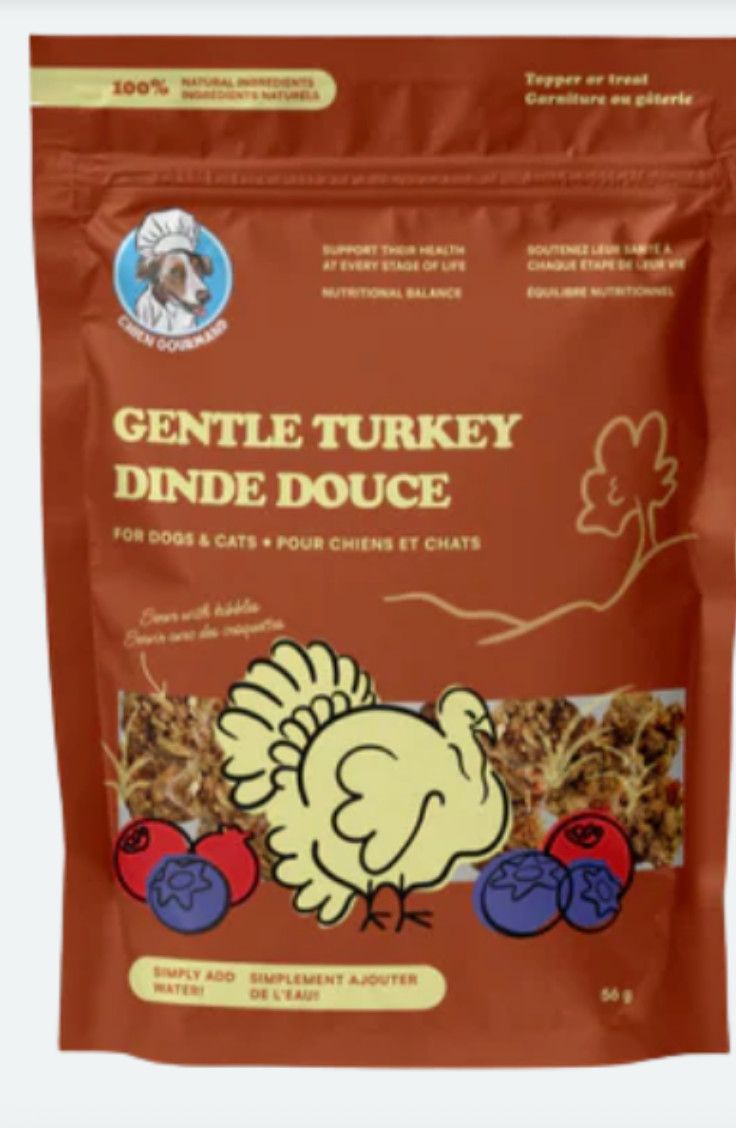 Chien gourmand / lyophilisé dinde douce , 56 gr