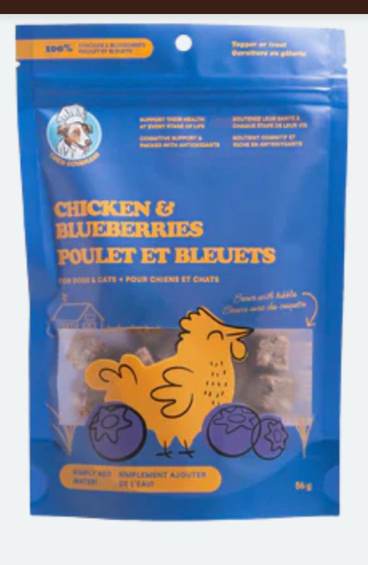 Chien gourmand / lyophilisé poulet &amp; bleuet , 56 gr