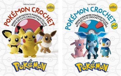 Pokémon Crochet 1 and 2 book bundle