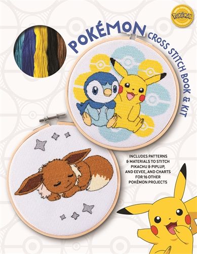 Pokémon Cross Stitch Book &amp; Kit