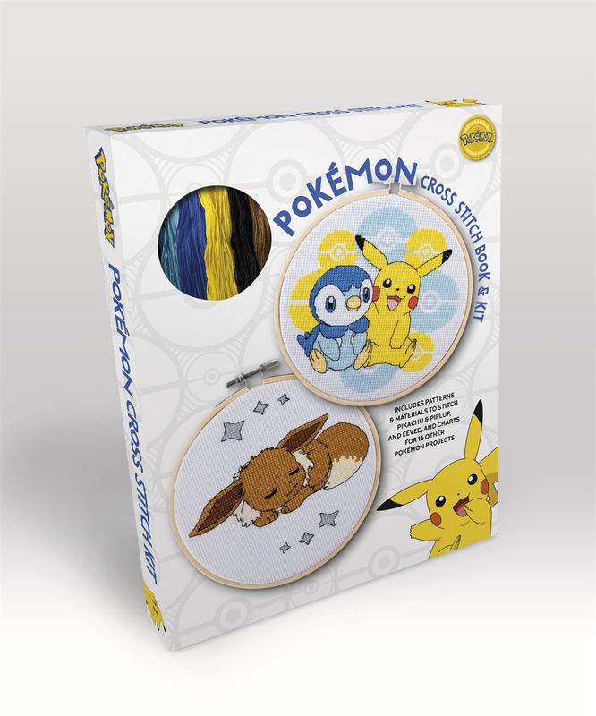 Pokémon Cross Stitch Book &amp; Kit