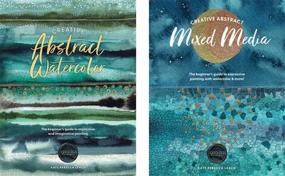 Creative Abstract Watercolor and Mixed Media 2 Book Bundle