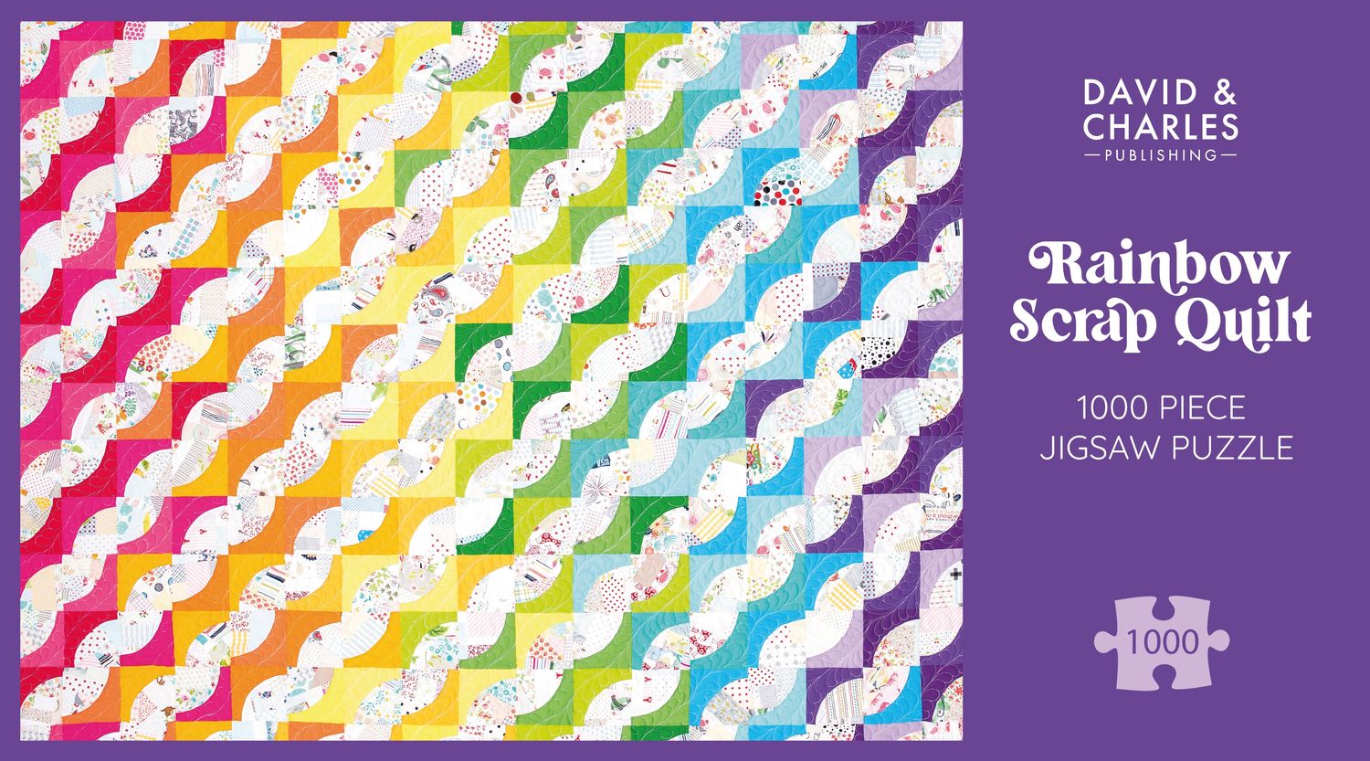 Rainbow Scrap Quilt 1000 Piece Jigsaw Puzzle