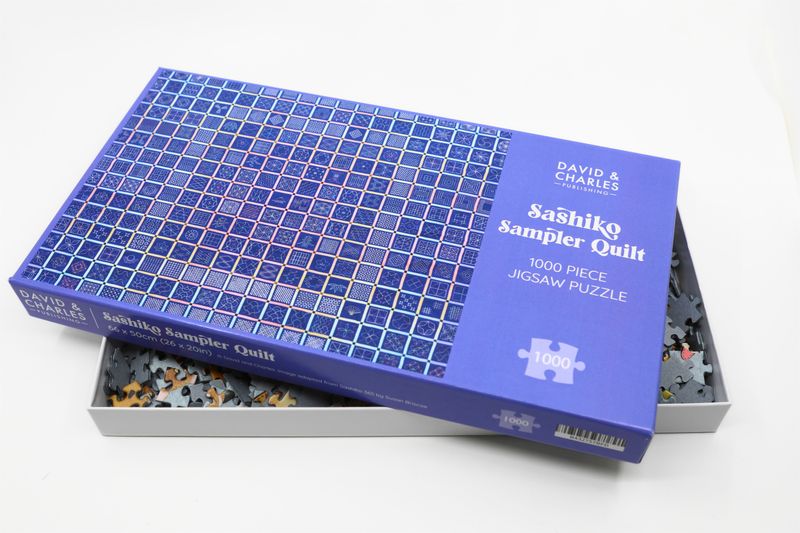 Sashiko Sampler Quilt 1000 Piece Jigsaw Puzzle