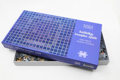 Sashiko Sampler Quilt 1000 Piece Jigsaw Puzzle