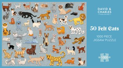 50 Felt Cats 1000 Piece Jigsaw Puzzle