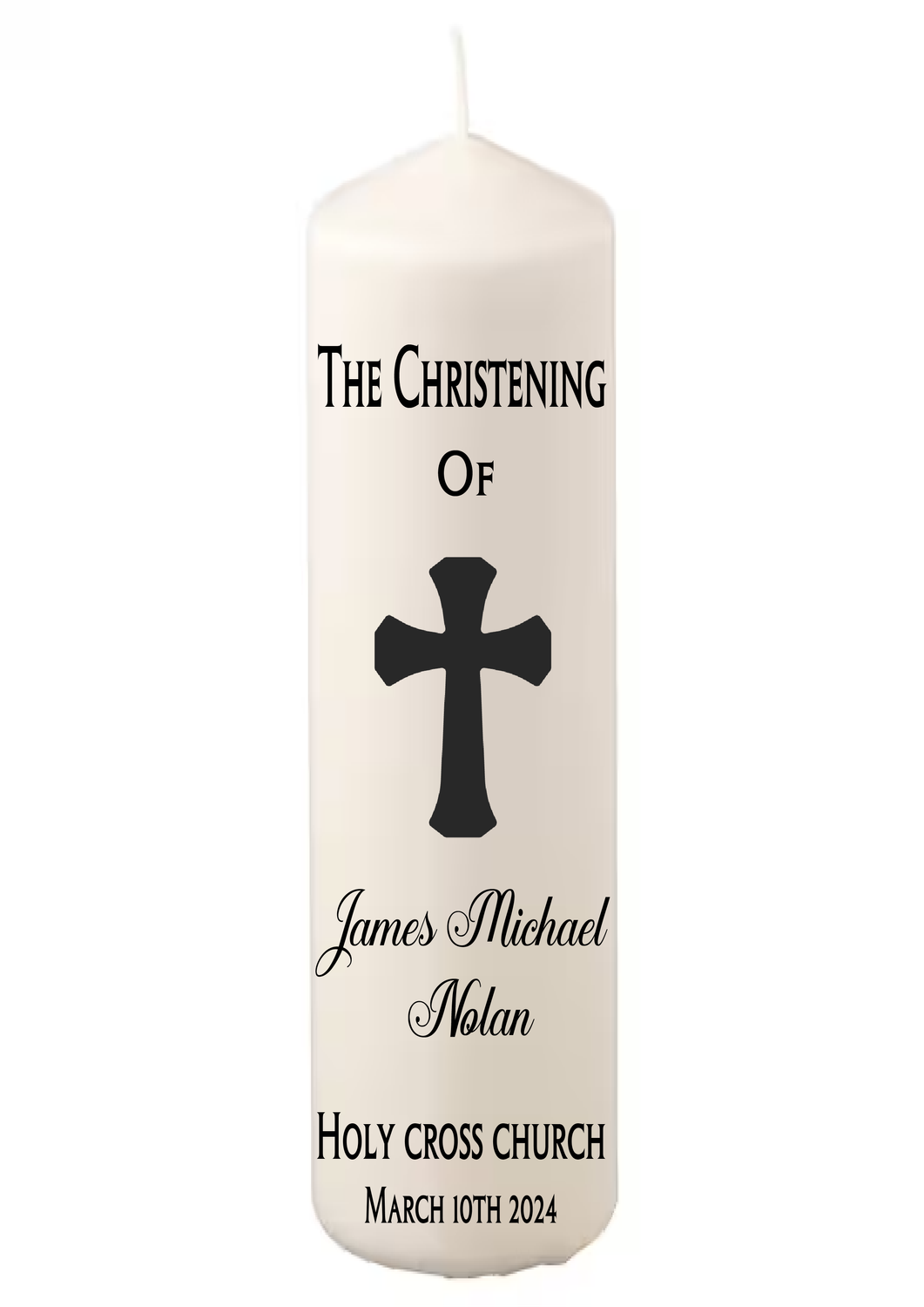 Christening Black with Cross