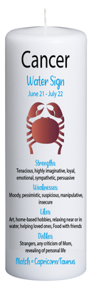Cancer Zodiac Candle