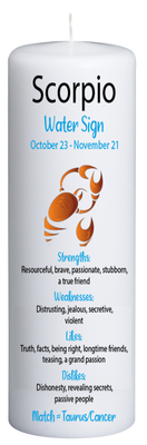 Scorpio Zodiac Candle