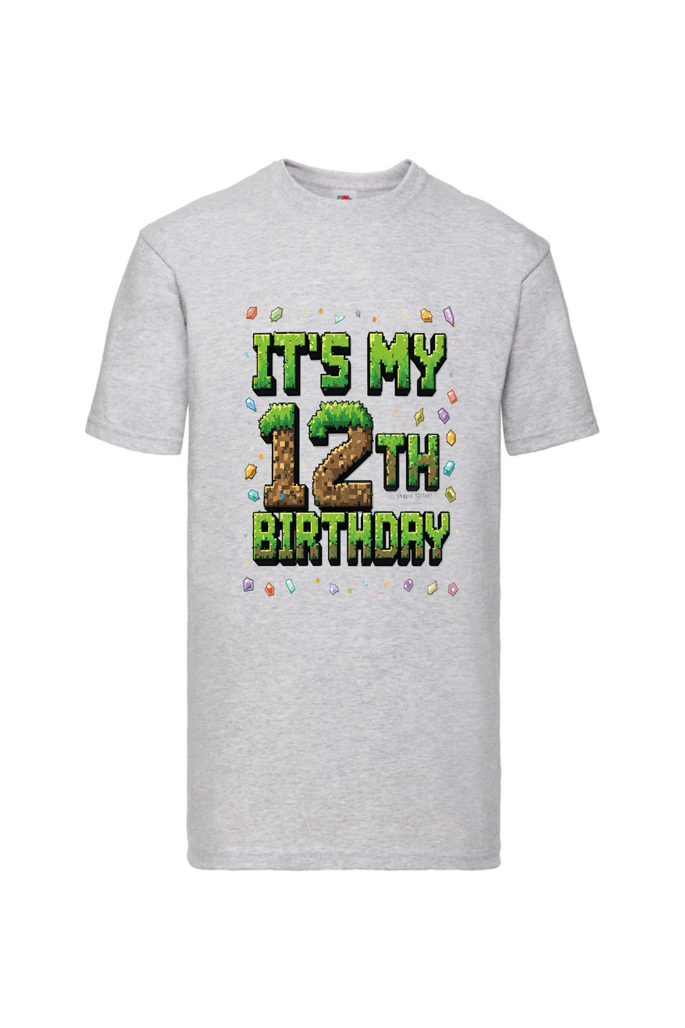 Its My 12th Birthday - Pixel Minecraft style