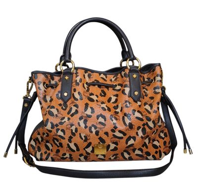 MCM Leopard Print Drawstring 2-Way Bag MCM Leopard Print Drawstring 2-Way Bag