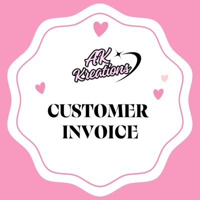 CUSTOMER INVOICE 