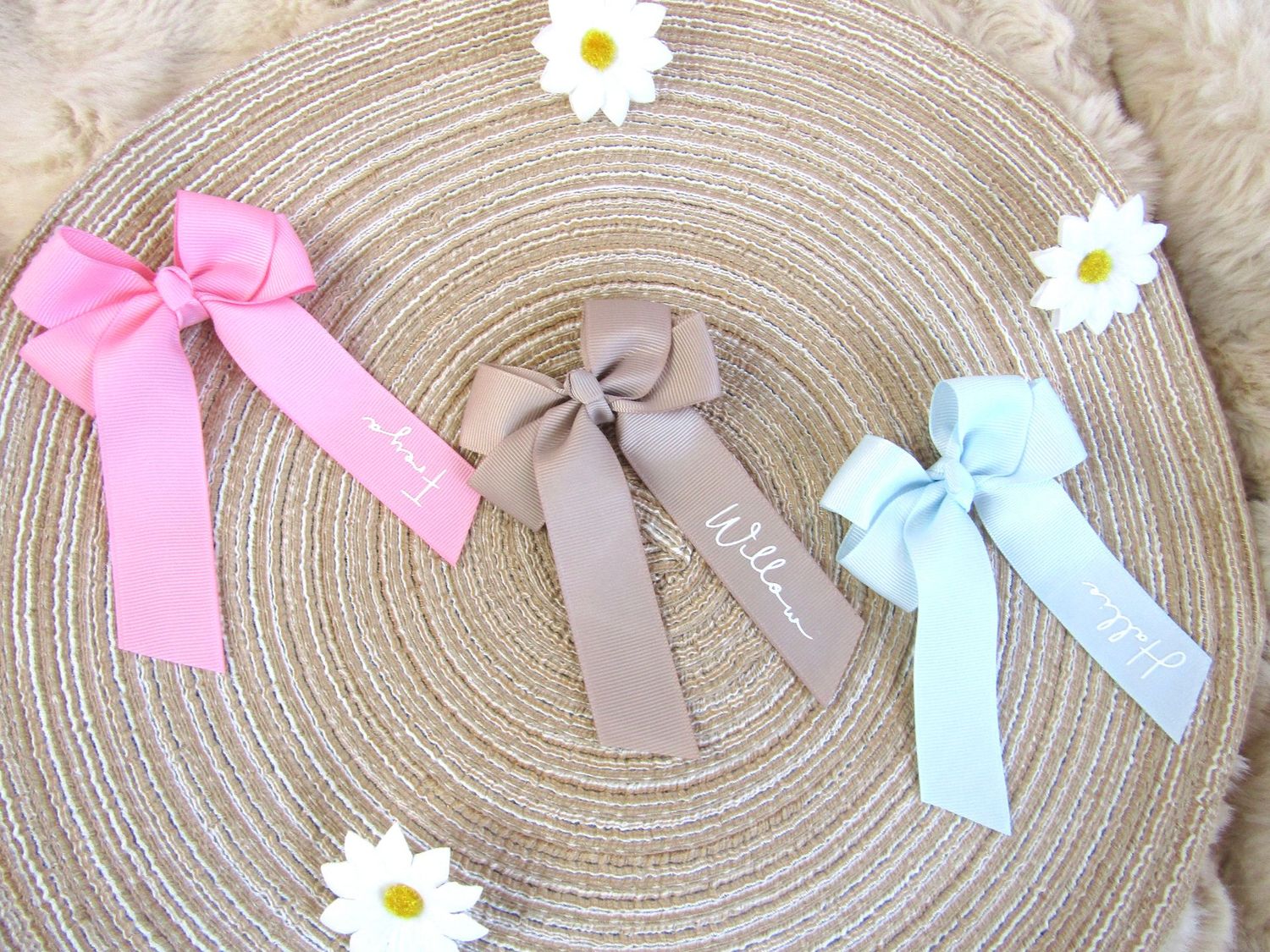 Personalised Hair Bow- Easter