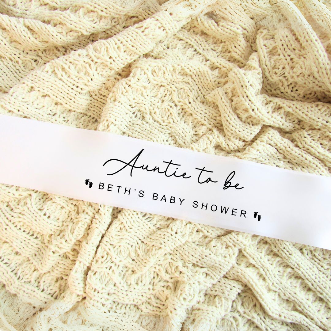 Baby Shower Sash – 'Auntie/Uncle/Bestie to be'