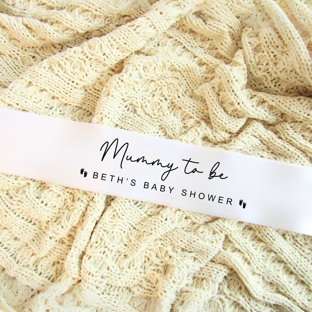 Baby Shower Sash – 'Mummy/Daddy to be'