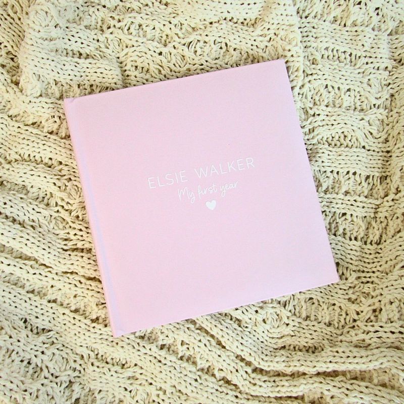 My First Year Photo Album - Pink
