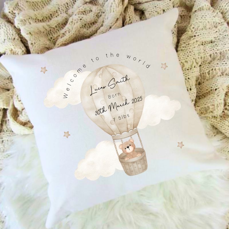 Personalised Pillow - Welcome to The World