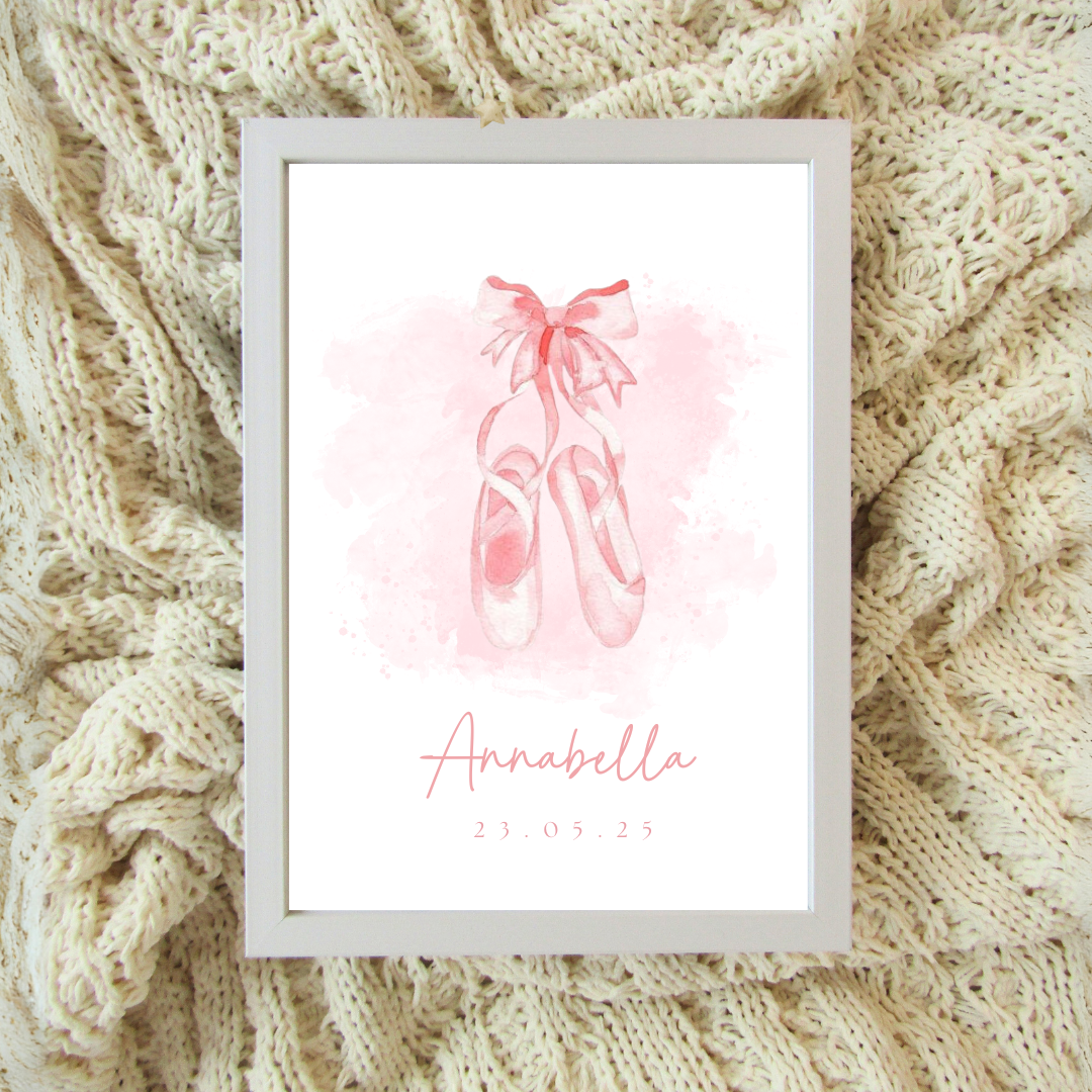 Birth Frame - Ballet Slippers