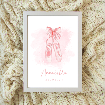 Birth Frame - Ballet Slippers
