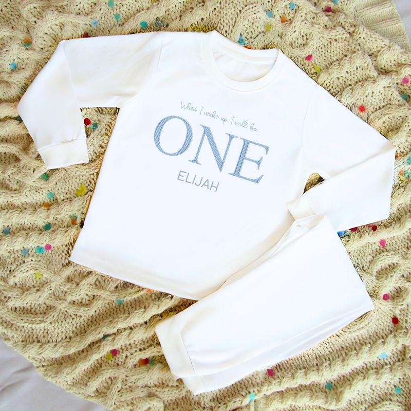 Birthday Pyjamas- Embroidered Print Design