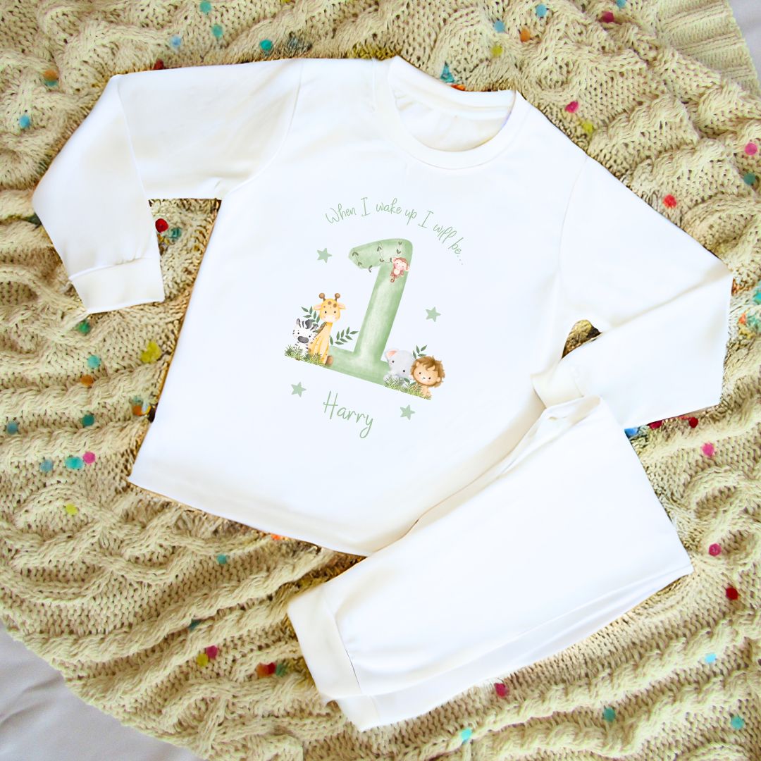 Birthday Pyjamas - Safari Theme