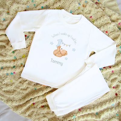 Birthday Pyjamas - Blue Bear