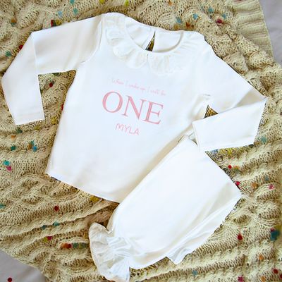 Frilly Personalised Birthday Pyjamas -  Emroidered Print