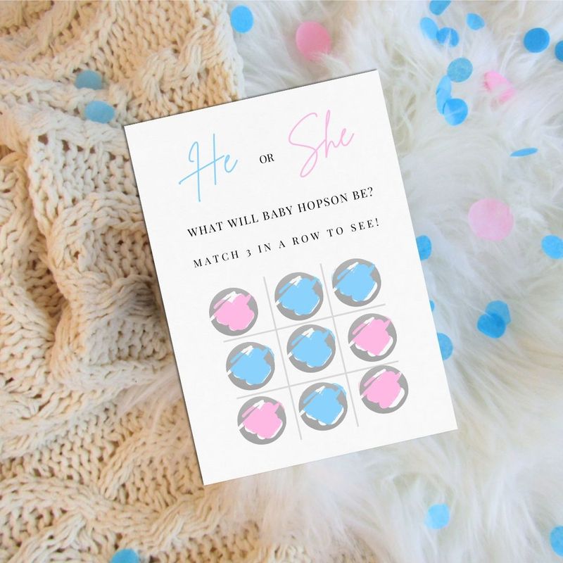 Gender Reveal Scratch Card - XO