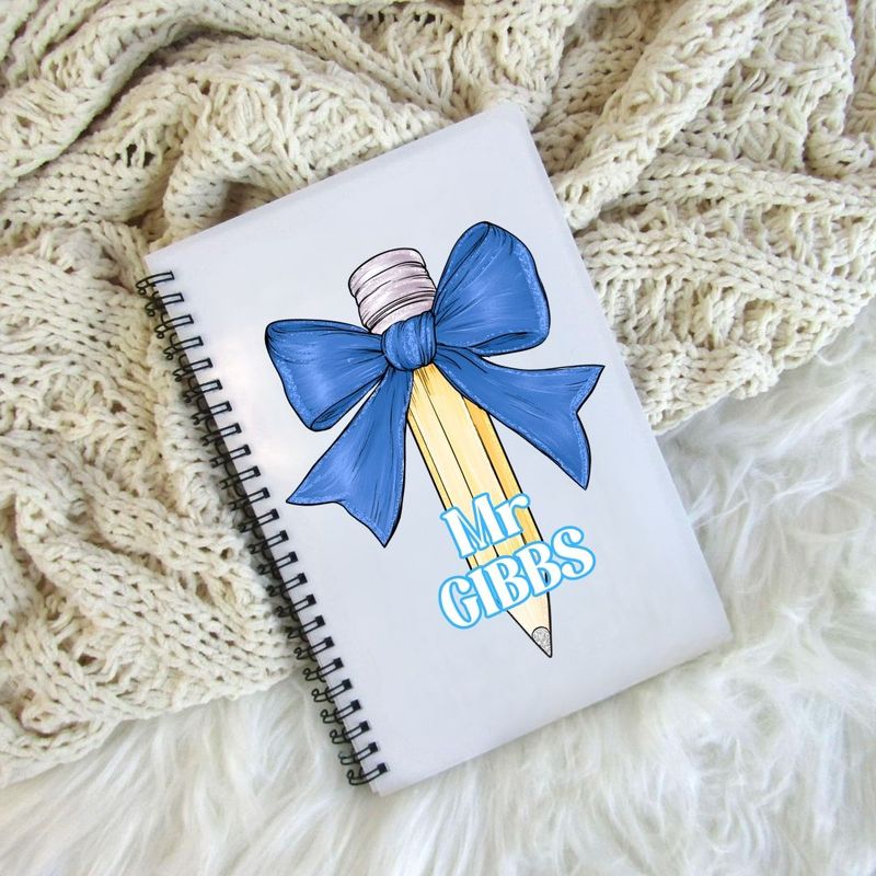 Blue Bow Notebook