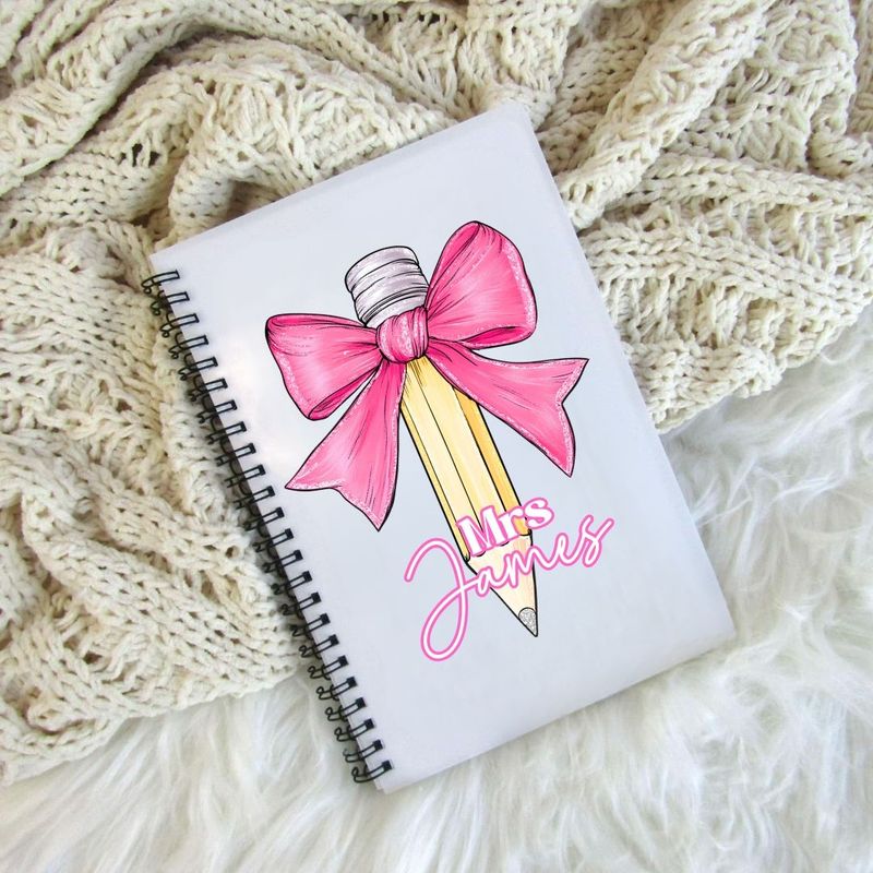 Pink Bow Notebook