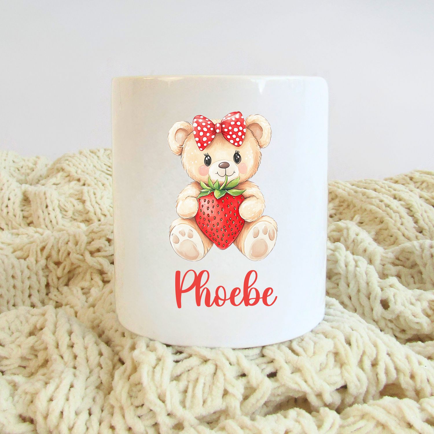 Money Box - Strawberry Bear