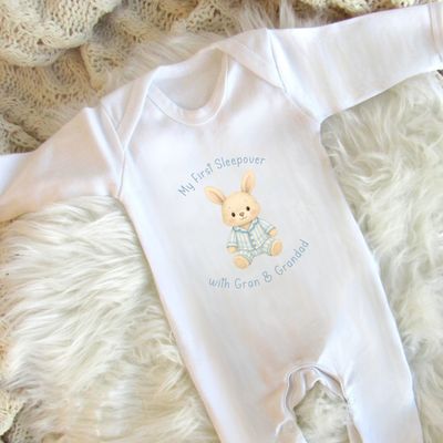My First Sleepover Sleepsuit - Pink