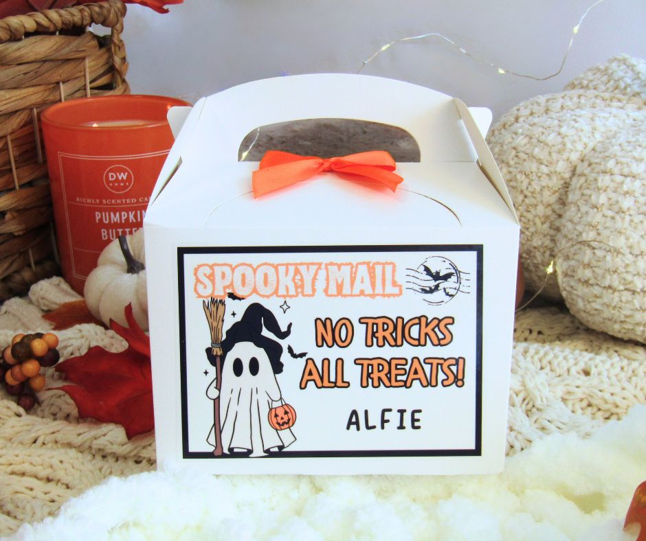 Personalised Trick or Treat Box – Witchy Ghost Edition