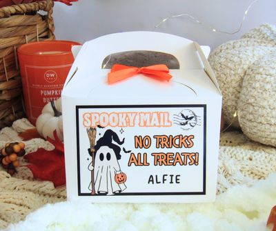 Personalised Trick or Treat Box – Witchy Ghost Edition