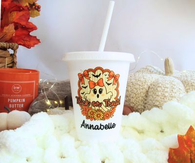 Personalised Cold Cup Small - Trick or Treat