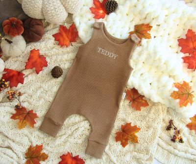 Personalised Knitted Dungarees