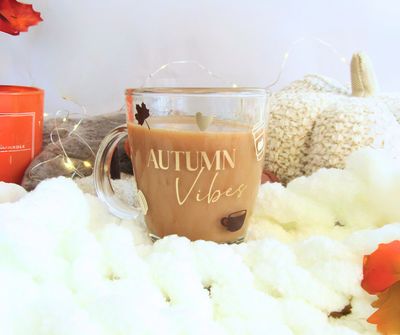 Autumn Vibes Glass Mug